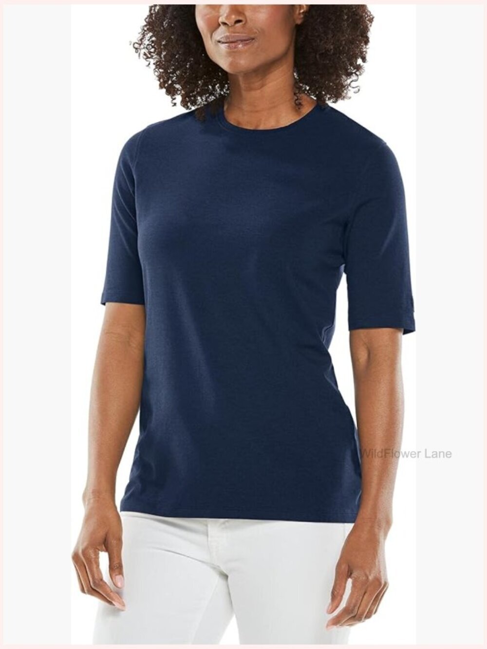 UPF 50+ Sun Protection Short Sleeve Tee - Relaxed Fit Crew Neck